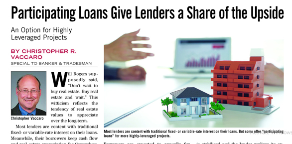 Participating Loans Give Lenders a Share of the Upside