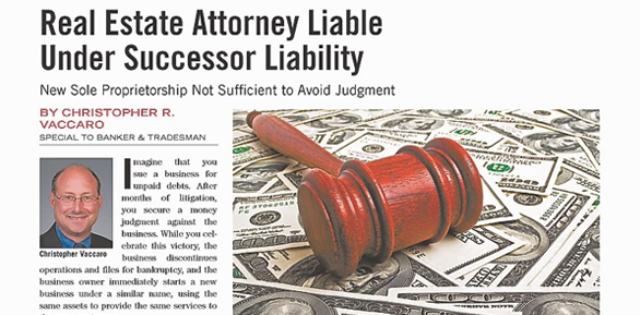 Real Estate Attorney Liable Under Successor Liability