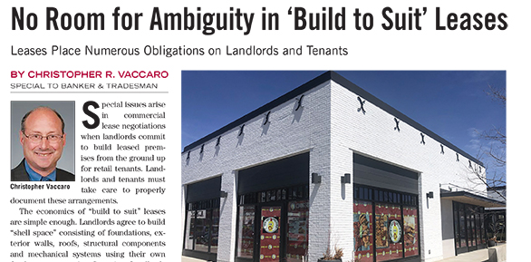 No Room for Ambiguity in ‘Build to Suit’ Leases