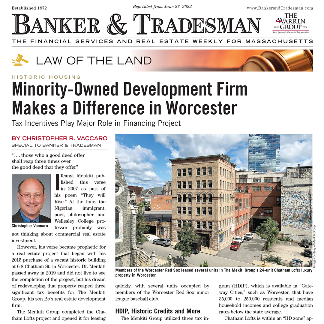 Minority-Owned Development Firm Makes a Difference in Worcester
