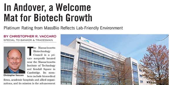 In Andover, a Welcome Mat for Biotech Growth