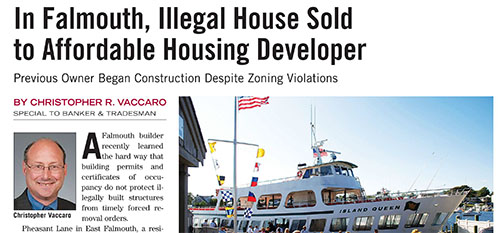 In Falmouth, Illegal House Sold to Affordable Housing Developer
