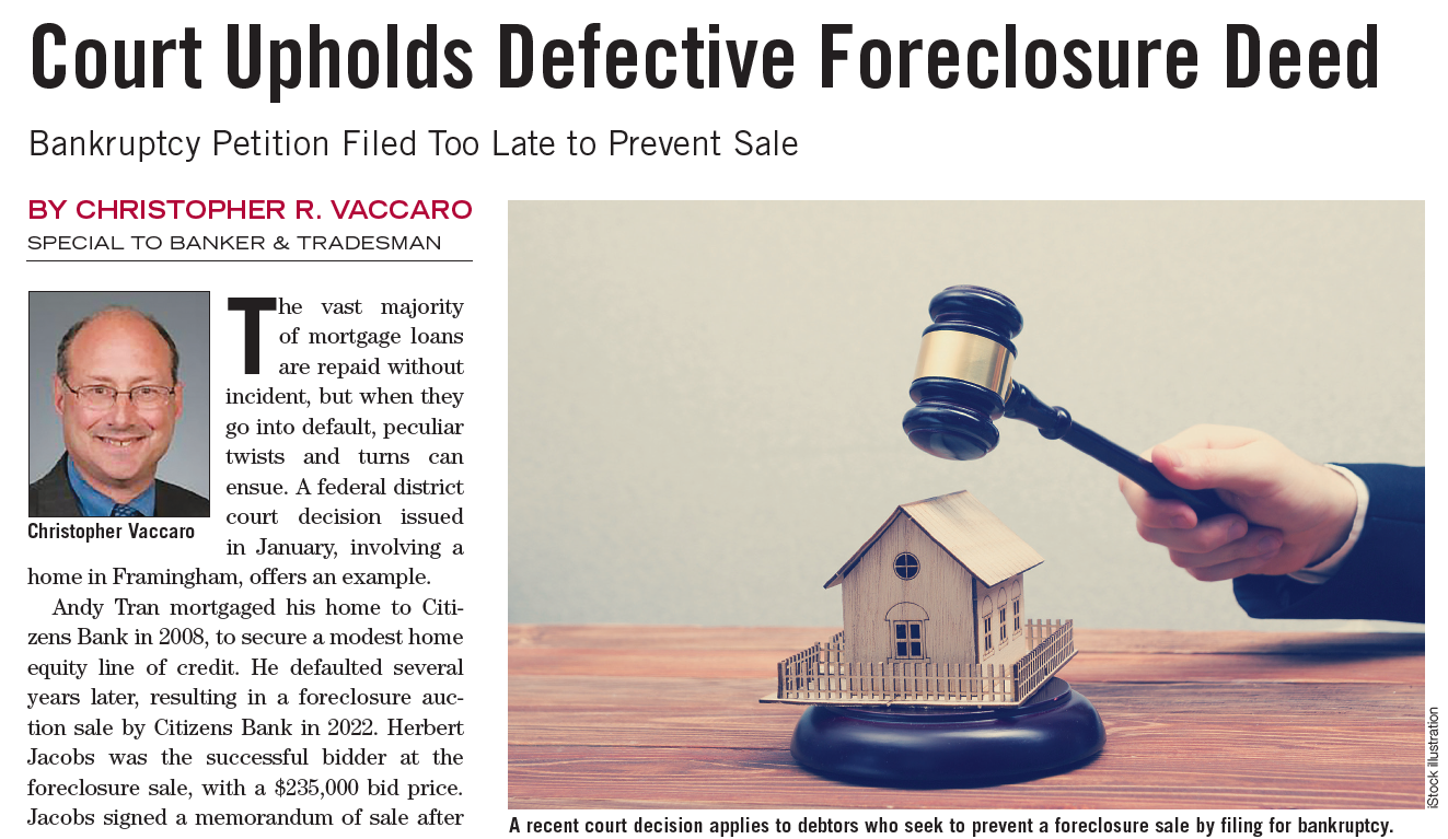 Court Upholds Defective Foreclosure Deed